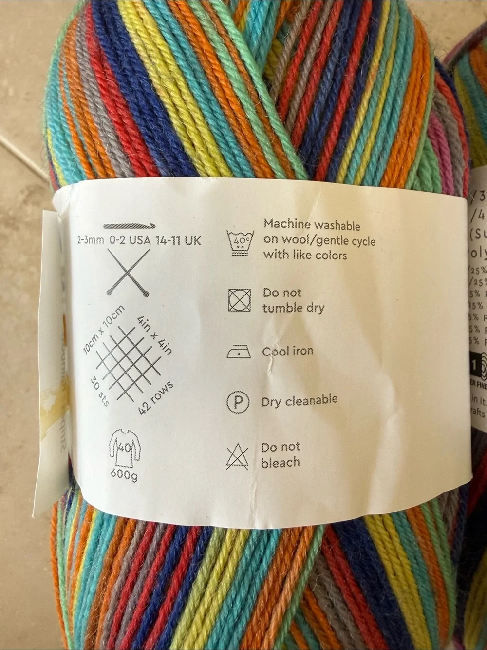 Paintbox Multicolor Sock Yarn - Rainbow Stripes